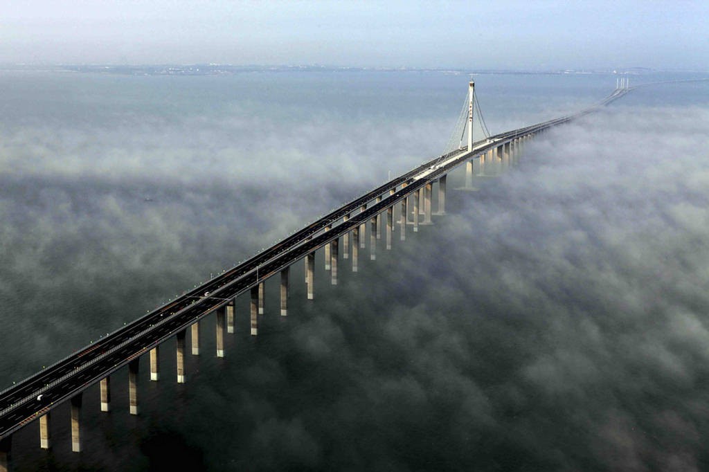 Jembatan Terpanjang di Dunia Danyang - Kunshan Grand Bridge - lazerhorse.org